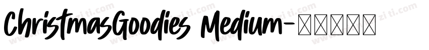 ChristmasGoodies Medium字体转换